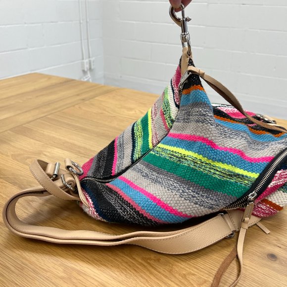 Rebecca Minkoff Julian Backpack - Multicolored Stripes - Picture 3 of 6